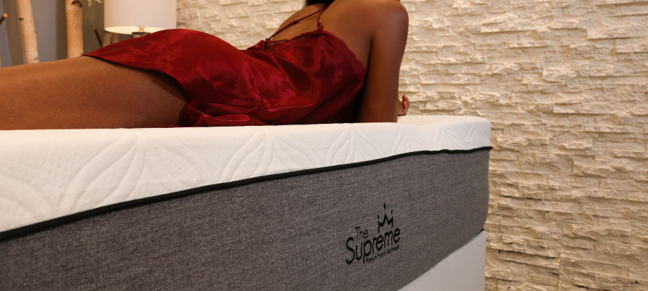Supreme Luxury Hybrid Latex King Mattress Profile and Top View by American Home Line